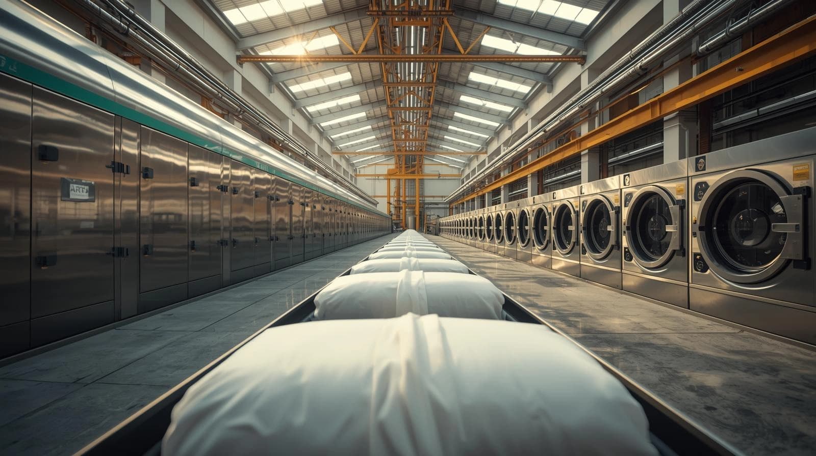 Launderaids laundry process showcasing four generations of excellence