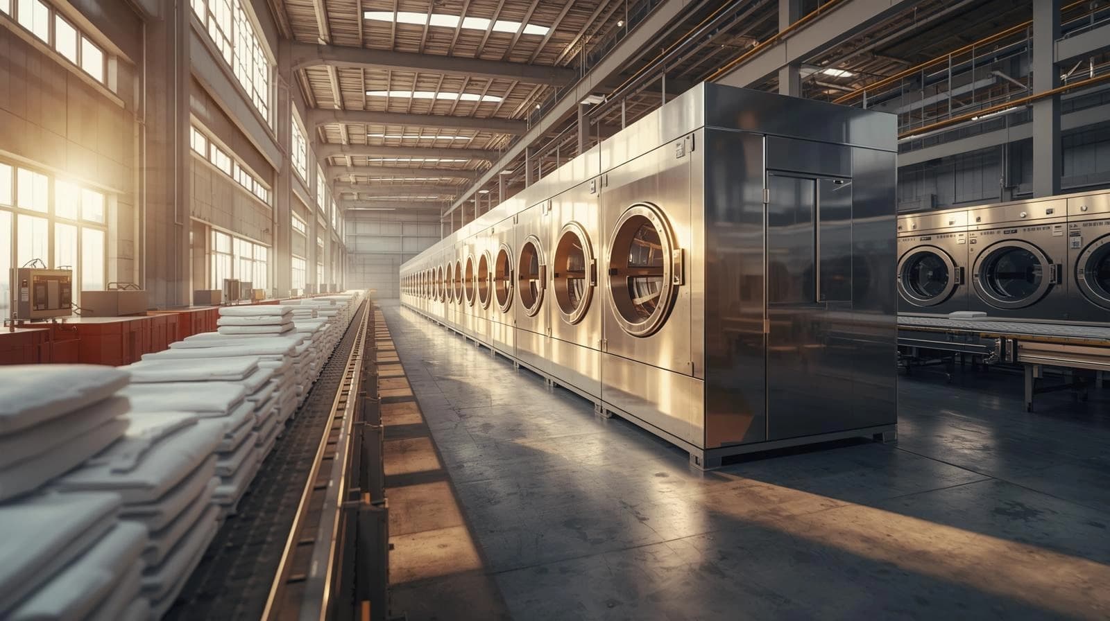 Launderaids laundry process showcasing four generations of excellence